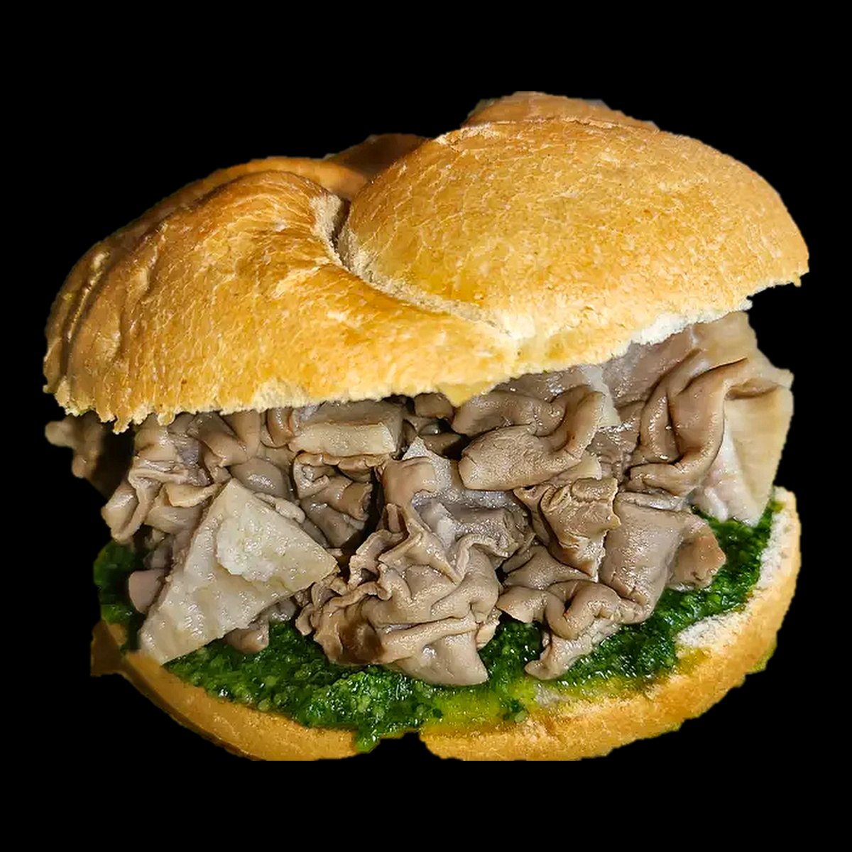 Panino con il lampredotto e la salsa verde, come si mangia a Firenze